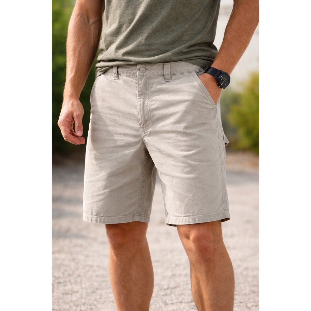 Carhartt B144 Tan Original Fit Work‎ Shorts Men's Size 38 Cargo Carpenter